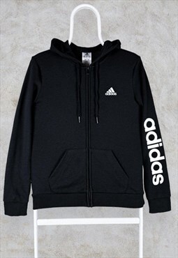 Adidas Black Hoodie Full Zip Women's XS 4-6