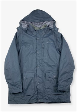 Vintage EDDIE BAUER Lined Winter Coat Navy Blue XL
