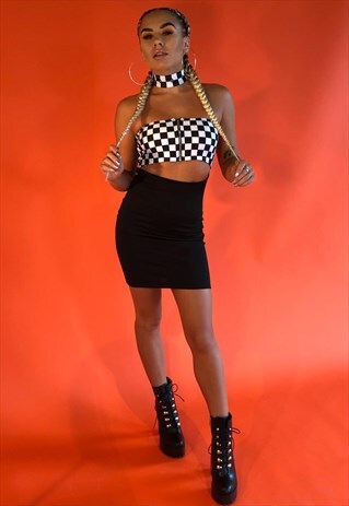 GOGUY CHECKERBOARD DRESS