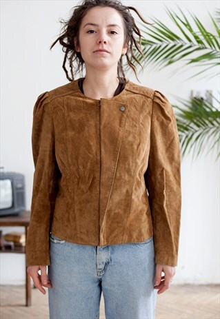 VINTAGE OVERSIZED SUEDE JACKET