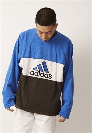 90'S VINTAGE ADIDAS MULTI COLOUR SWEATER