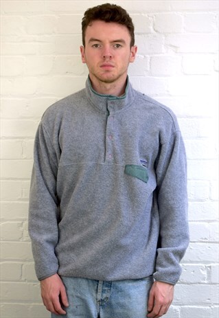 VINTAGE 90'S PATAGONIA 1/4 BUTTON FLEECE