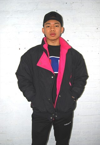 PADDED WINTER PUFFER JACKET/COAT (1990'S/BLACK)