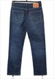 Vintage 90's Levi's Jeans / Pants 514 Denim Slim Fit Blue 32