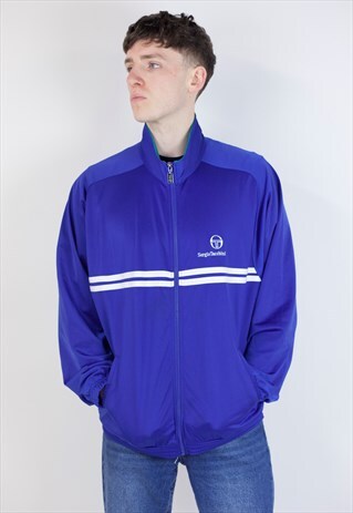 VINTAGE SERGIO TACCHINI 90S BLUE SPORTS JACKET