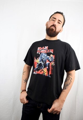 VINTAGE IRON MAIDEN BLACK MERSCH TEE