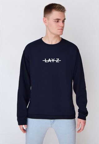 NAVY LAY-Z SWEATSHIRT