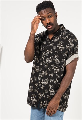 VINTAGE 80S HAWAIIAN SHIRT / S1754