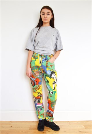 RARE VERSACE BETTY BOOP MOM JEANS