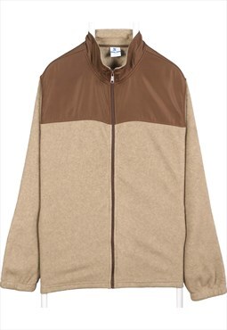 Vintage 90's Starter Fleece Jumper Zip Up Brown XXLarge