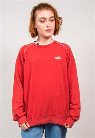 PUMA VINTAGE 90'S RED SWEATSHIRT