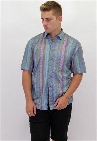 VINTAGE CRAZY PATTERN FESTIVAL SHIRT