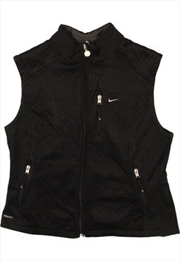 Vintage 90's Nike Gilet Vest Sleeveless Full Zip Up Black