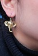 SMALL GOLD ELEPHANT EARRINGS