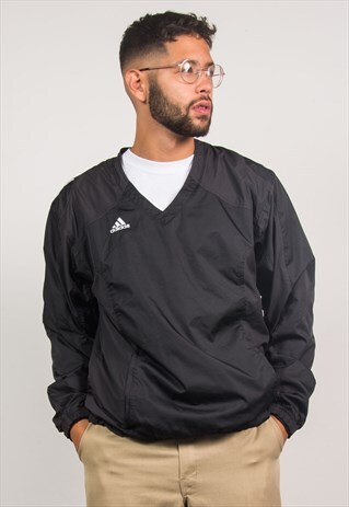 ADIDAS V-NECK WINDBREAKER PULLOVER