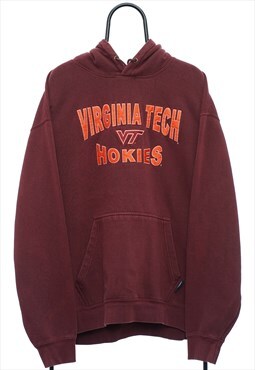 Vintage NCAA Virginia Tech Hokies Maroon Hoodie Womens