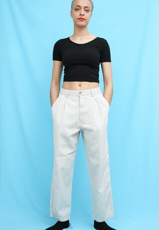 90S VINTAGE GAP BEIGE CHINOS TROUSERS