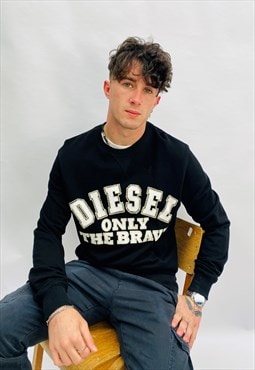 Vintage Size S Diesel Sweatshirt in Black