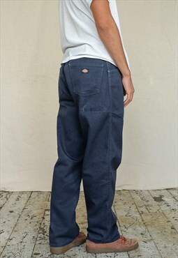 Vintage Dickies Carpenter Trousers Men's Navy blue