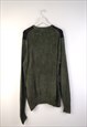 VINTAGE DOCKERS JUMPER DIAMONDS IN GREEN M