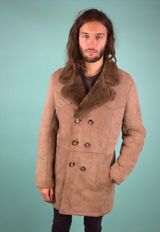 VINTAGE 90'S SHEARLING COAT