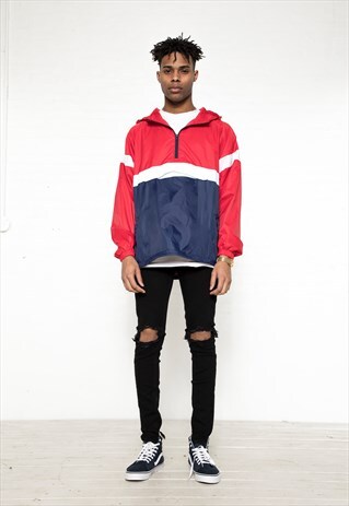 PANELED WINDBREAKER