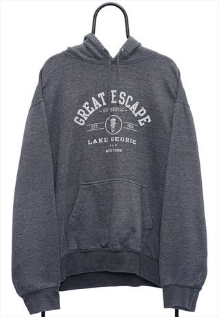 Vintage Great Escape Graphic Grey Hoodie Womens