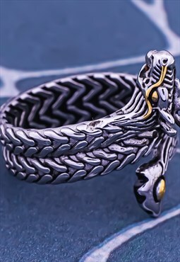 Mens Viking Celtic Dragon Ring Womens Rings Thick Ring 