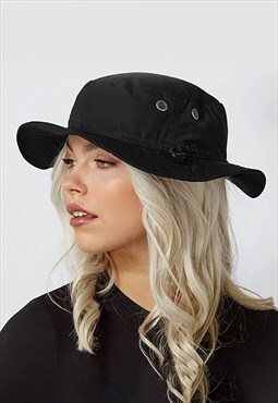 Women's Outback Safari Sun Cargo Sun Hat - Black