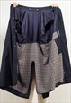 VINTAGE 80'S MEN BELTED MAC COAT IN BLACK