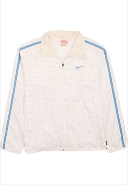 Vintage 90's Nike Windbreaker Swoosh Full Zip Up White