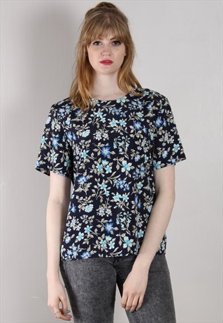 VINTAGE 90S FLORAL PATTERNED TOP
