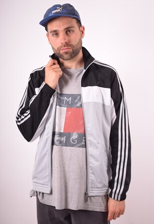 ADIDAS MENS VINTAGE TRACKSUIT TOP JACKET MEDIUM MULTI 90S