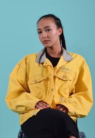 BRIGHT YELLOW DIESEL DENIM JACKET
