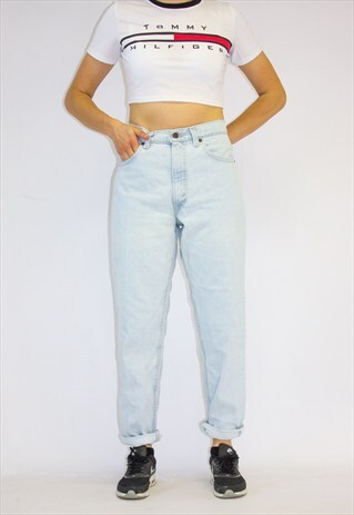VINTAGE LEVI'S LIGHT STONEWASH MOM JEANS