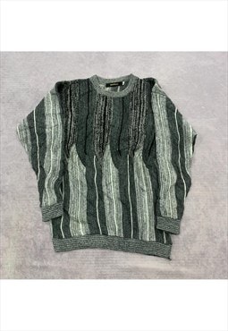 Vintage abstract knitted jumper Men's M