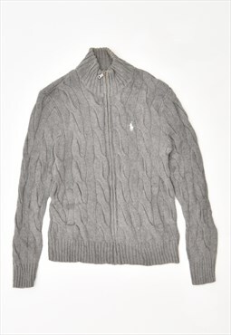 Vintage 90's Polo Ralph Lauren Cardigan Sweater Grey