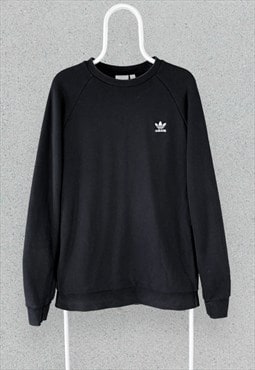 Adidas Originals Black Sweatshirt Logo Mens Large