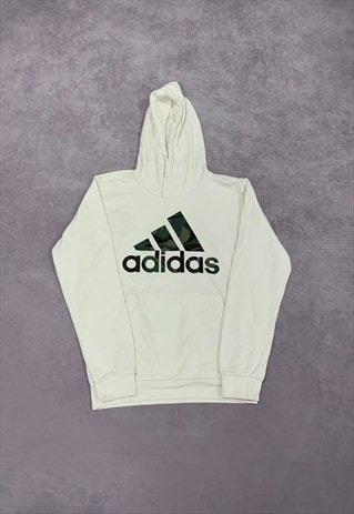 ADIDAS HOODIE PULLOVER SWEATSHIRT WITH CAMO PATTERN LOGO