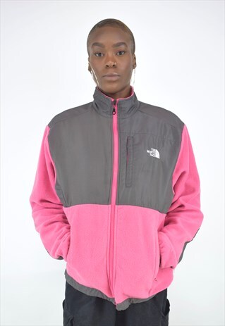 VINTAGE 90'S THE NORTH FACE PINK & BLACK FLEECE