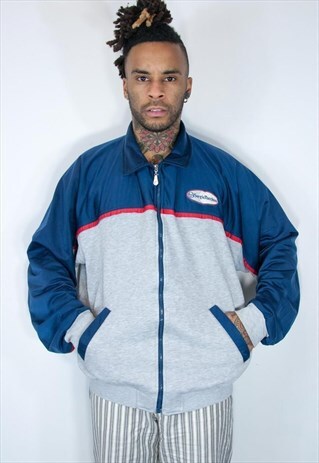 SERGIO EMBROIDED ZIP SWEATSHIRT