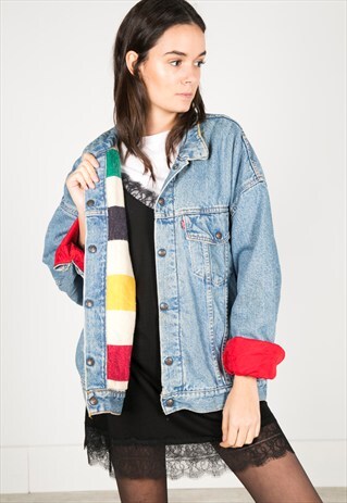 VINTAGE 80S LEVI'S WINTER BLANKET JACKET / R0241