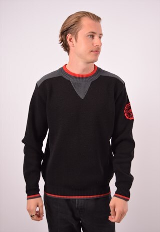 VINTAGE VERSACE JUMPER SWEATER BLACK