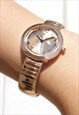 LADIES MINI ROSE GOLD WATCH ON EXPANDER STRAP