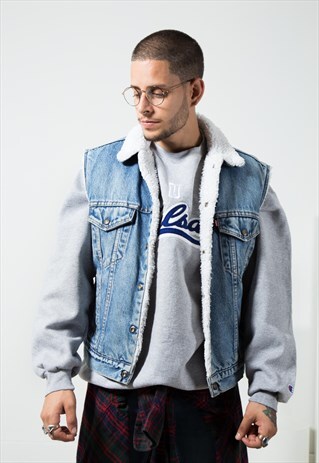 VINTAGE 80'S LEVI'S DENIM GILET/ S1594