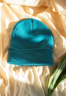 Azure Blue Beanie Hat