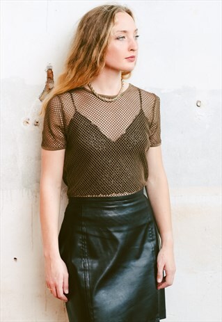 VINTAGE 90S FISHNET TOP