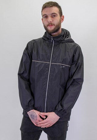 VINTAGE REEBOK FADED LOGO JACKET IN LARGE