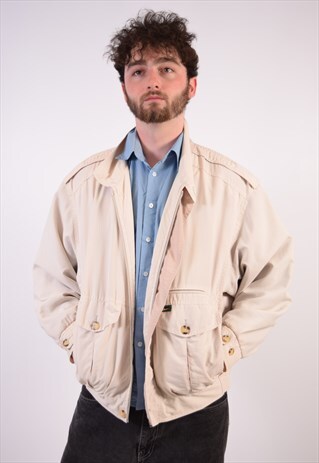 VINTAGE BOMBER JACKET BEIGE