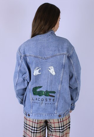 90S VINTAGE REWORKED DENIM JACKET LACOSTE